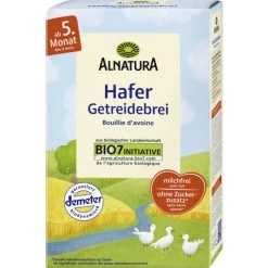Alnatura Bio Hafer Getreidebrei Ab Dem 5. Monat 250G