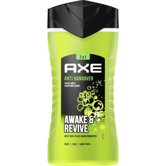 Axe Duschgel Anti-Hangover 3in1 Awake & Revive 250ML 3 Axe Duschgel Anti-Hangover 3in1 Awake & Revive 250ML
