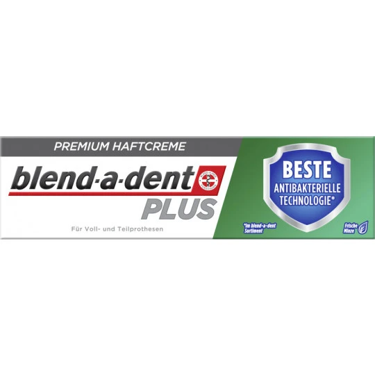 Blend-a-dent Plus Premium Haftcreme Beste Antibakterielle Technologie 40G 3 Blend-a-dent Plus Premium Haftcreme Beste Antibakterielle Technologie 40G