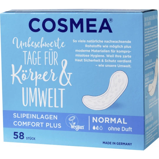 Cosmea Slipeinlagen Comfort Plus Normal 58ST 3 Cosmea Slipeinlagen Comfort Plus Normal 58ST