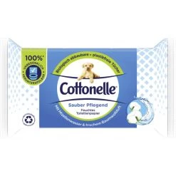 Cottonelle Feuchtes Toilettenpapier Sauber Pflegend Mit Mizellenwasser Und Frischem Baumwollduft NF 42ST