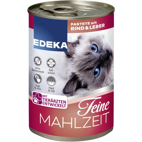 EDEKA Feine Mahlzeit Pastete Mit Rind & Leber 400G