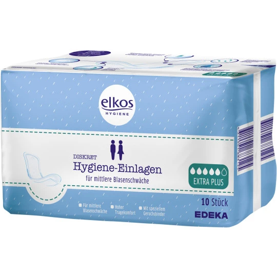 Elkos Hygiene-Einlagen Extra Plus 10ST 3 Elkos Hygiene-Einlagen Extra Plus 10ST
