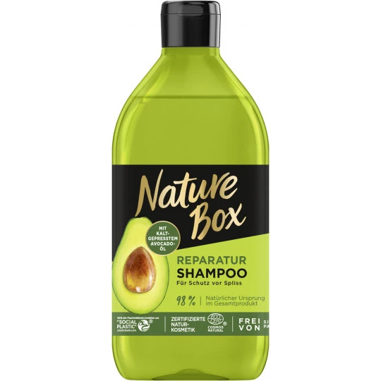 Nature Box Reparatur Shampoo Avocadoöl 385ML 3 Nature Box Reparatur Shampoo Avocadoöl 385ML