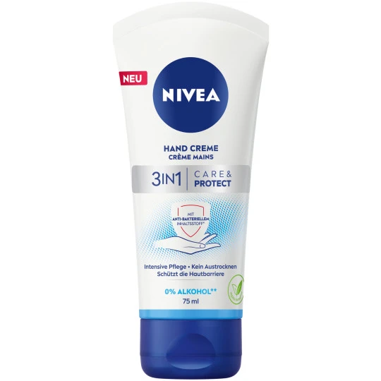 NIVEA Handcreme 3in1 Care+Protect Antibakteriell 75ml 3 NIVEA Handcreme 3in1 Care+Protect Antibakteriell 75ml