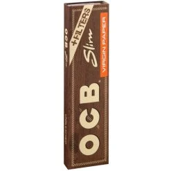 OCB Unbleached Virgin Slim 32Blatt+Filtertips