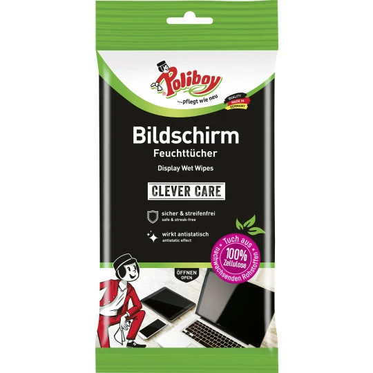 Poliboy Bildschirm Feuchttücher 15ST 3 Poliboy Bildschirm Feuchttücher 15ST