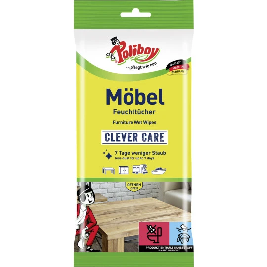 Poliboy Möbel Feuchttücher 24ST 3 Poliboy Möbel Feuchttücher 24ST