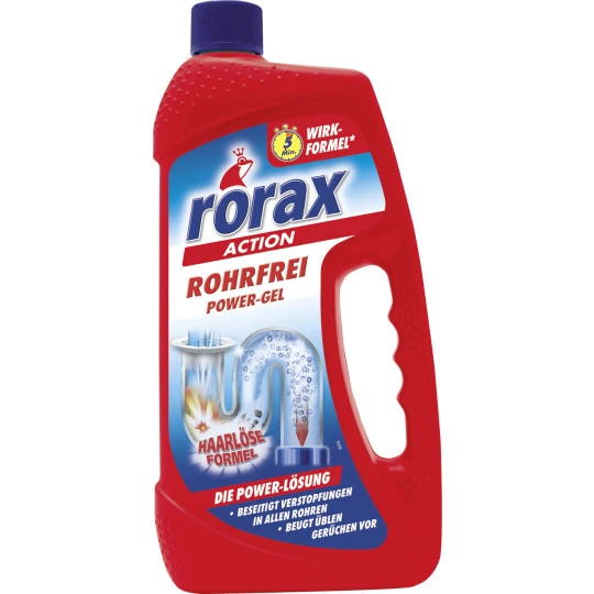 Rorax Rohrfrei Power Gel Rohrreiniger 1L 3 Rorax Rohrfrei Power Gel Rohrreiniger 1L