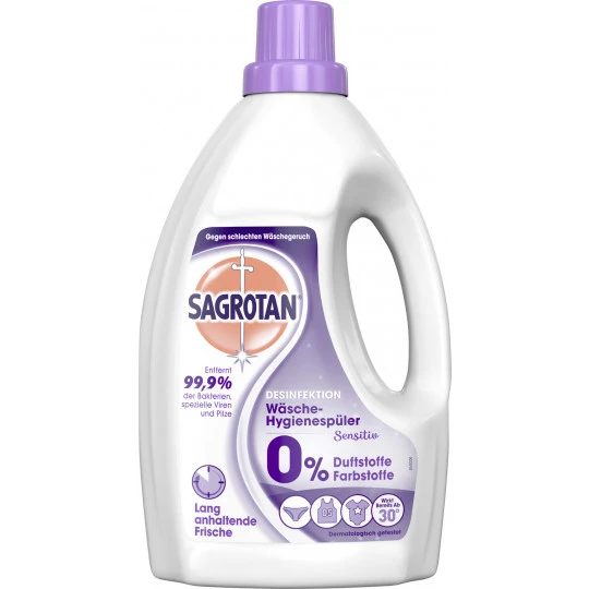 Sagrotan Desinfektion Wäsche-Hygienespüler Sensitiv 1,5L 3 Sagrotan Desinfektion Wäsche-Hygienespüler Sensitiv 1,5L