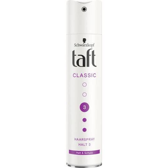 Schwarzkopf Taft Classic Haarspray Halt 3 250ML 3 Schwarzkopf Taft Classic Haarspray Halt 3 250ML