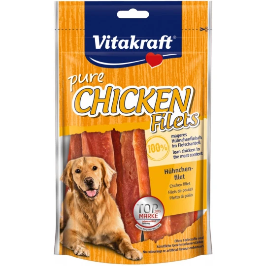 Vitakraft Pure Chicken Filets 80G 3 Vitakraft Pure Chicken Filets 80G