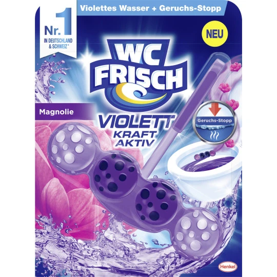 WC Frisch Kraft Aktiv Violett Magnolie 50G 3 WC Frisch Kraft Aktiv Violett Magnolie 50G